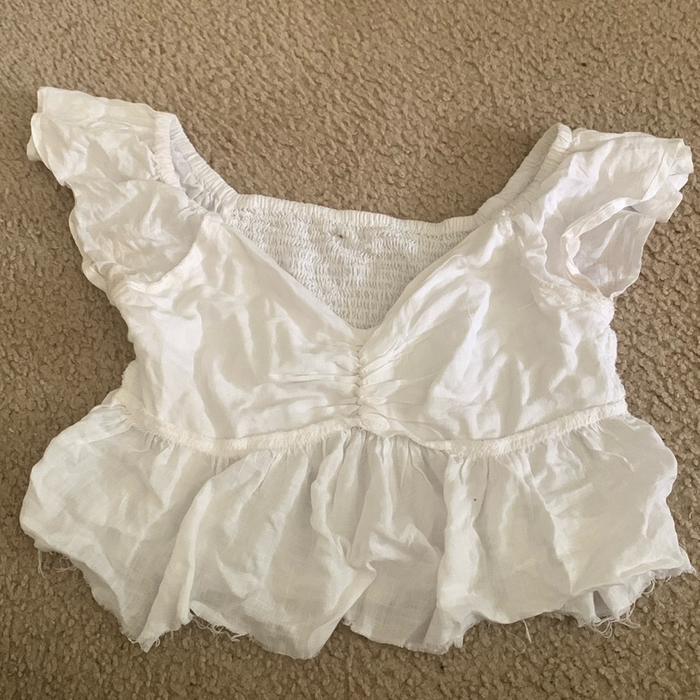 worn only once, size SMALL, color white